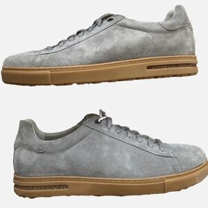 Birkenstock Bend Low Whale Grey Brown Gum Suede Leather Sneaker Men's Sz 11 NNIB
